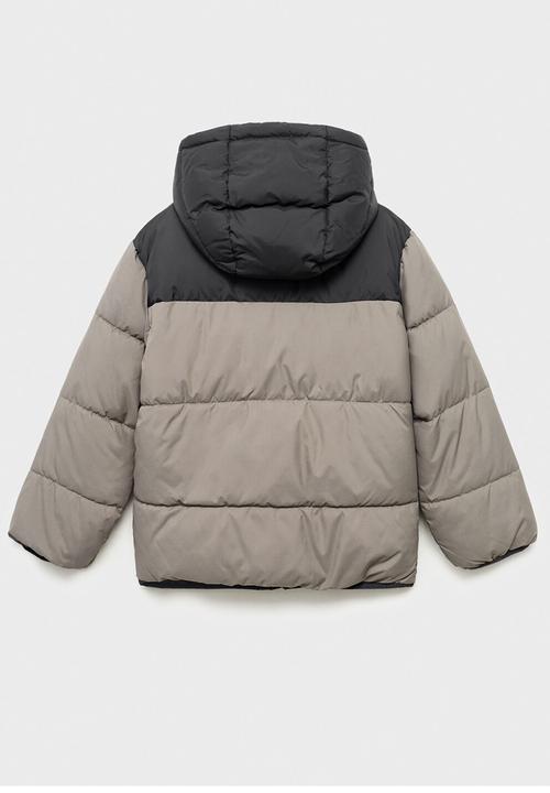 MANGO - Puffer coat amerbloc - medium gray