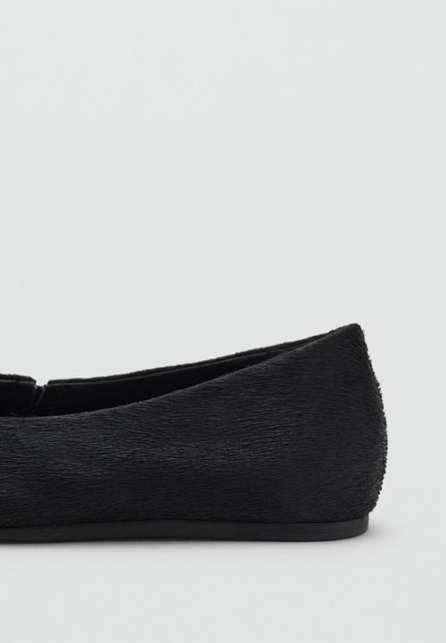 MANGO - Peli suede pump - black