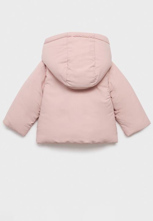MANGO - Puffer coat vichy1 - light pastel pink