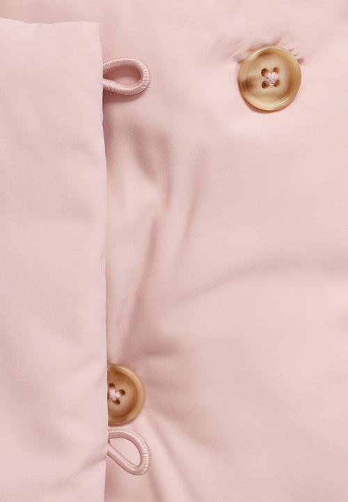 MANGO - Puffer coat vichy1 - light pastel pink