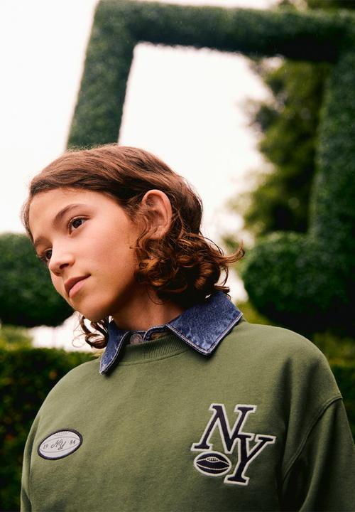 MANGO - Sweatshirt ny - green