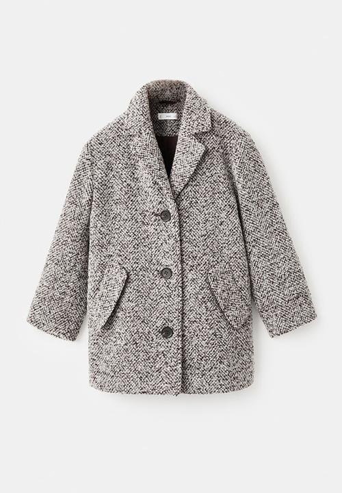 MANGO - Coat mocca - Brown