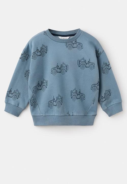 MANGO - Sweatshirt CARSAOP - Medium Blue