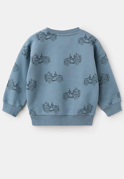 MANGO - Sweatshirt CARSAOP - Medium Blue
