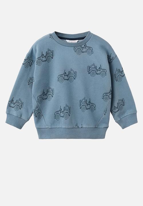 MANGO - Sweatshirt CARSAOP - Medium Blue