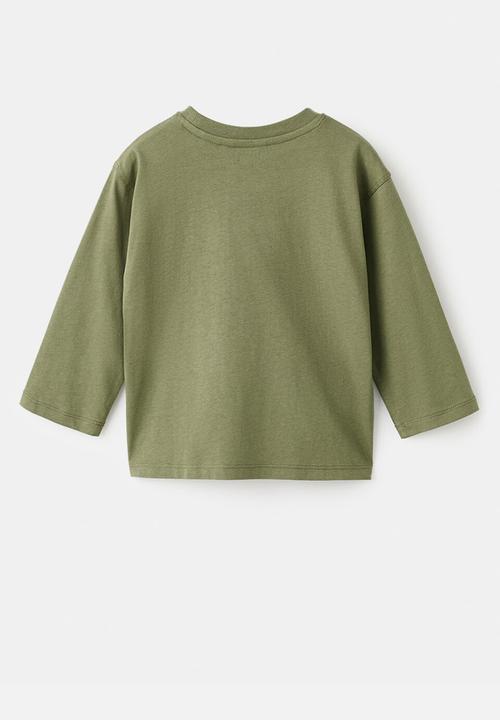 MANGO - T-Shirt racoon - Beige/Khaki