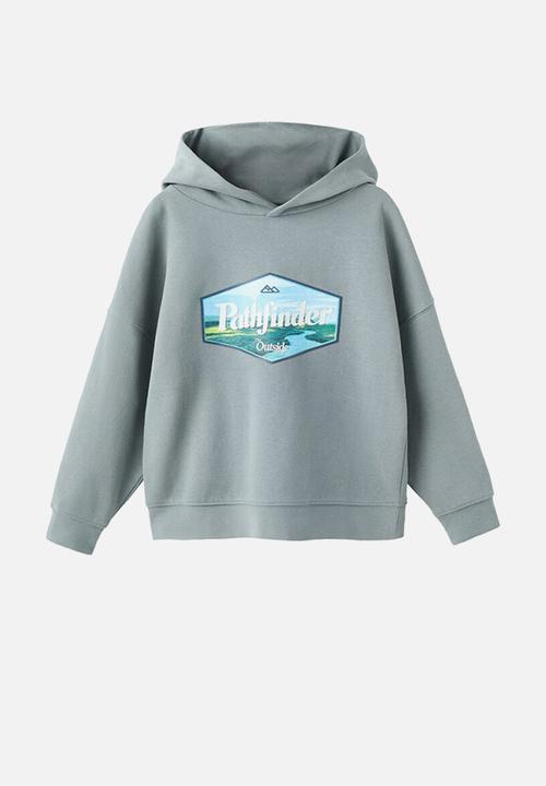MANGO - Sweatshirt OUTSIDER - Green