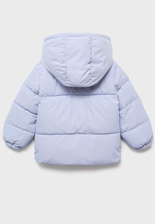 MANGO - Puffer coat noni - light pastel blue