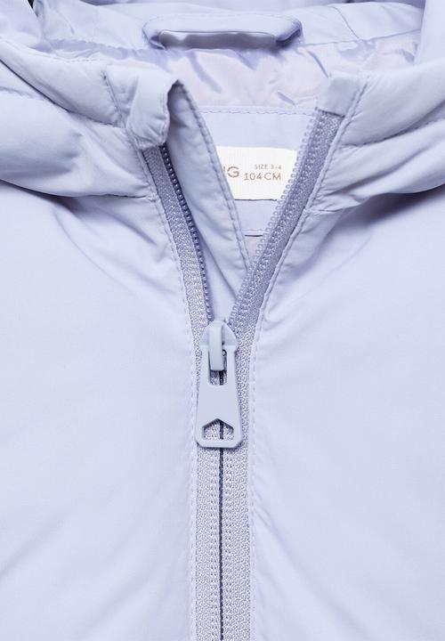 MANGO - Puffer coat noni - light pastel blue