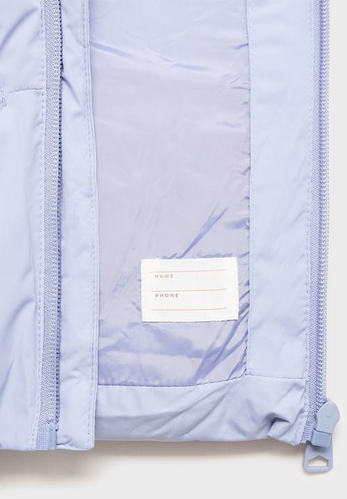 MANGO - Puffer coat noni - light pastel blue