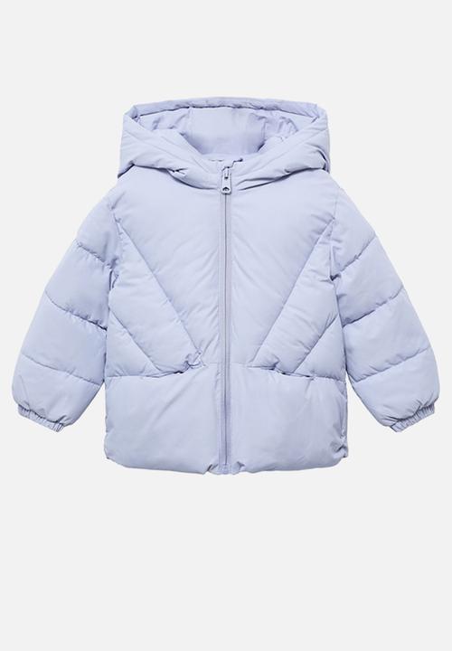 MANGO - Puffer coat noni - light pastel blue