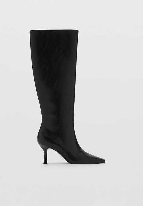 MANGO - Rufle boot - black