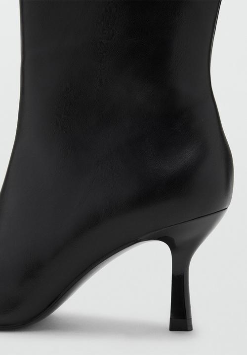 MANGO - Rufle boot - black