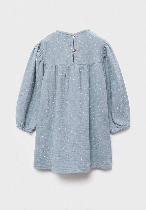 MANGO - Dress cosmos - light pastel blue