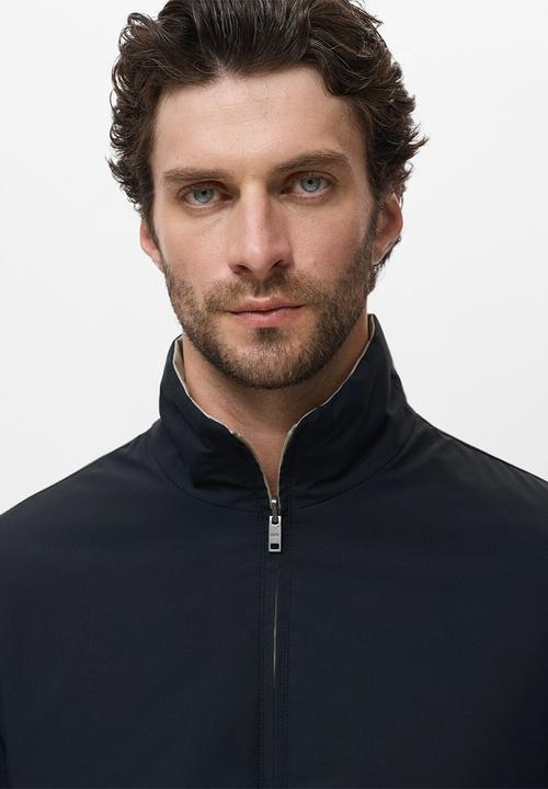 MANGO - Chaqueta Reversable Nada - Navy