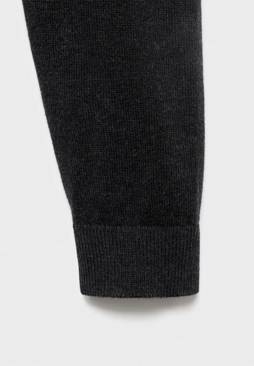 MANGO - Cardigan luke - charcoal