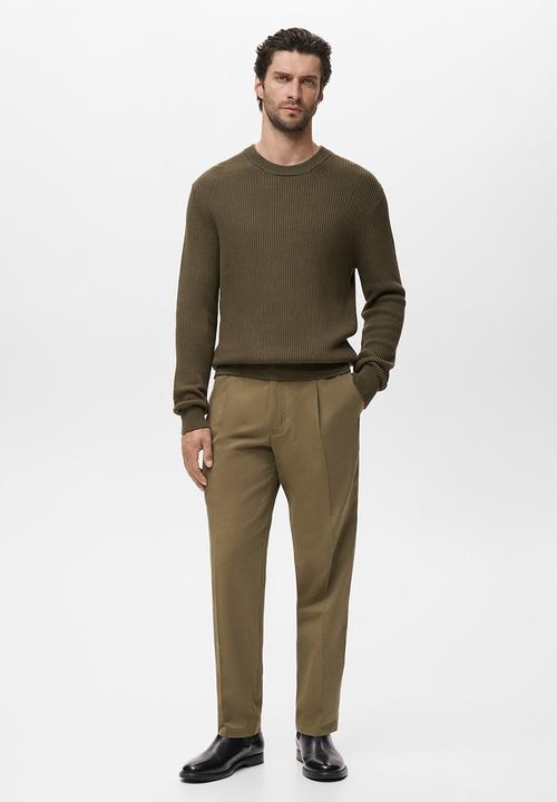 MANGO - Jersey Madeira - Dark Green
