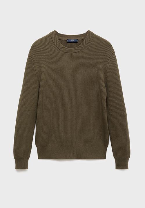 MANGO - Jersey Madeira - Dark Green