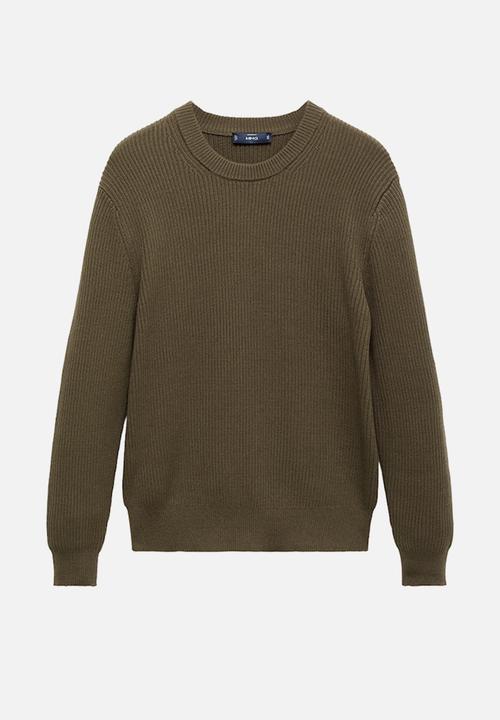 MANGO - Jersey Madeira - Dark Green