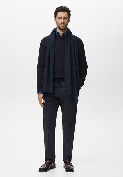 MANGO - Jersey Madeira - Navy