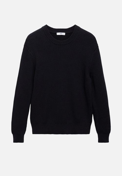 MANGO - Jersey Madeira - Navy