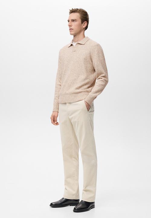 MANGO - Pantalon Berdam - Light Beige