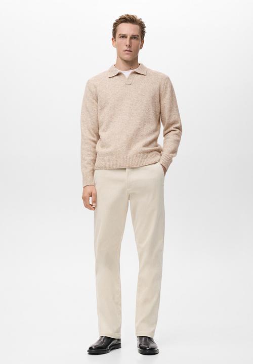 MANGO - Pantalon Berdam - Light Beige