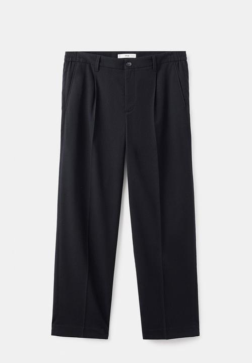 MANGO - Pantalon Piedra - Navy