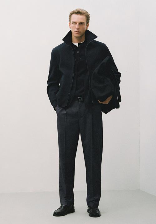 MANGO - Pantalon Piedra - Navy