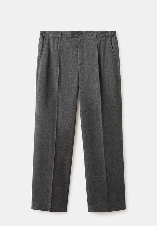MANGO - Pantalon Piedra - Dark Grey