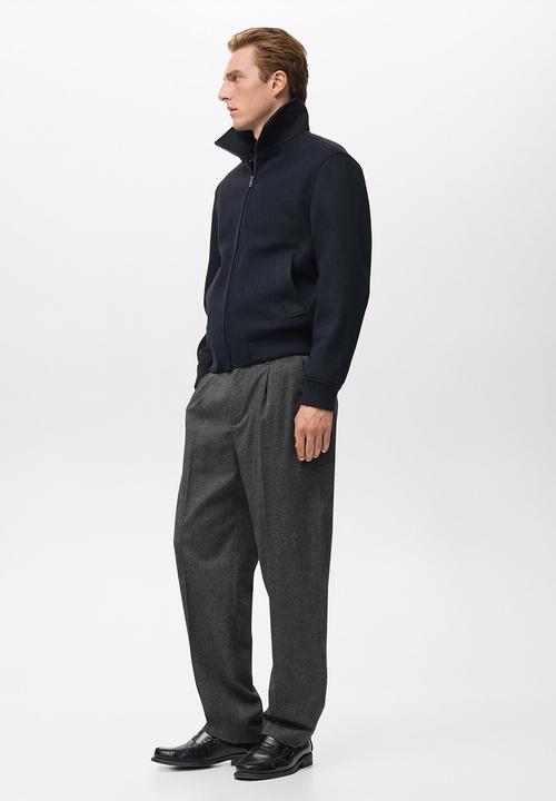 MANGO - Pantalon Piedra - Dark Grey