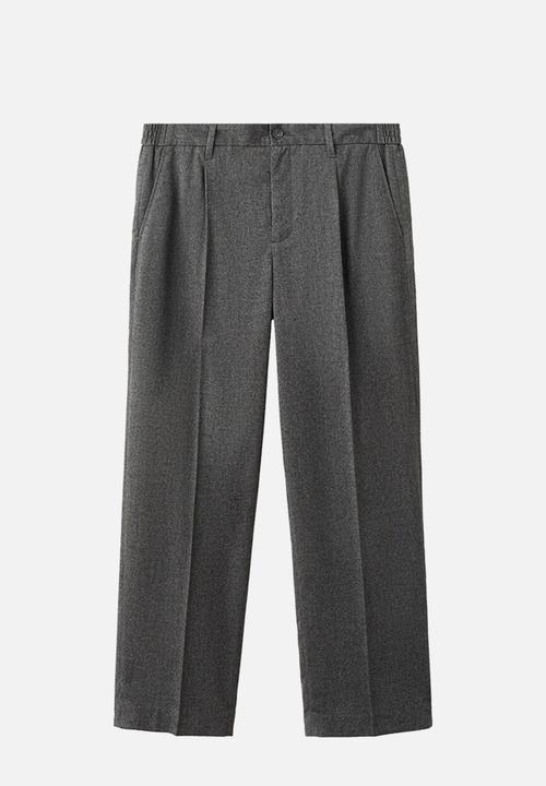 MANGO - Pantalon Piedra - Dark Grey
