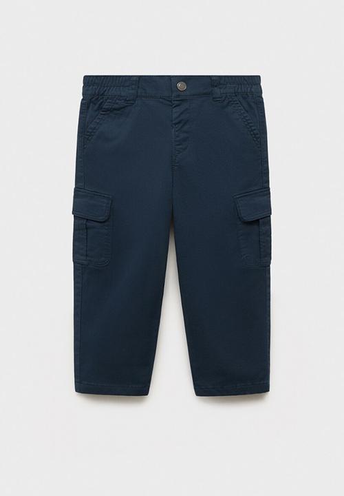 MANGO - Trousers cargob - navy