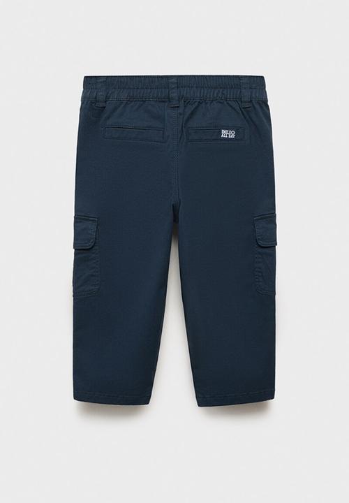 MANGO - Trousers cargob - navy