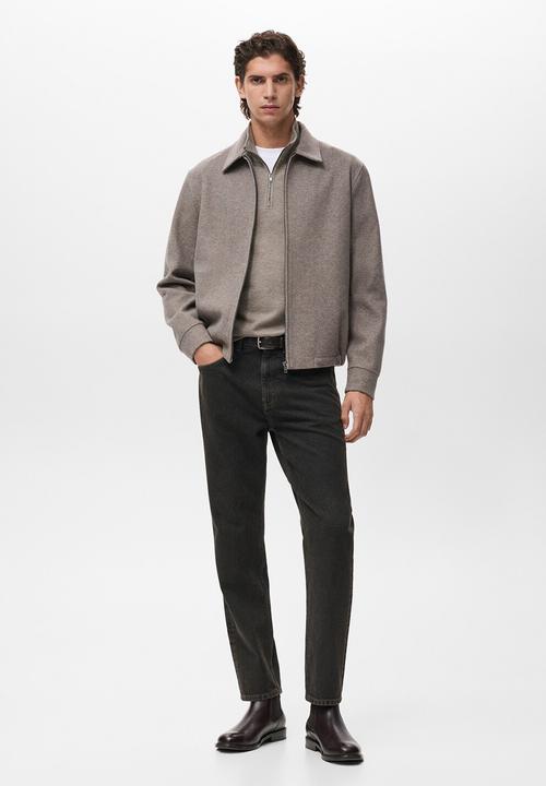 MANGO - Sudadera Blouson - Light-Brown