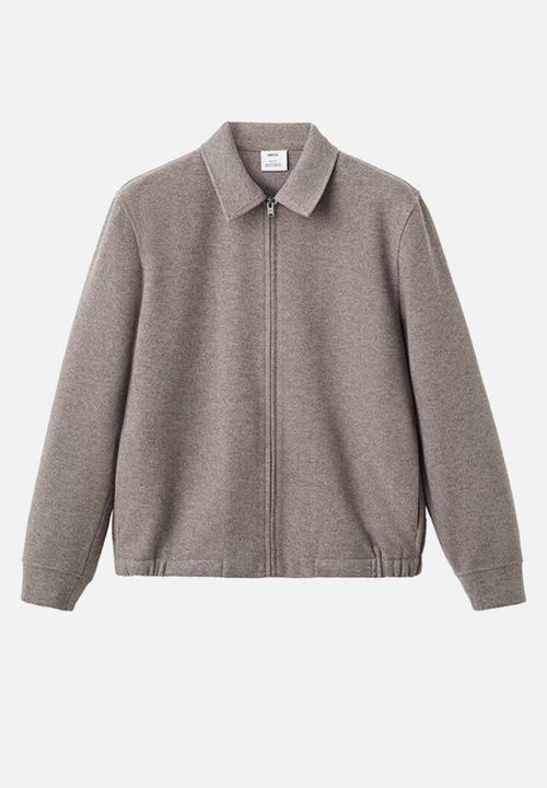MANGO - Sudadera Blouson - Light-Brown