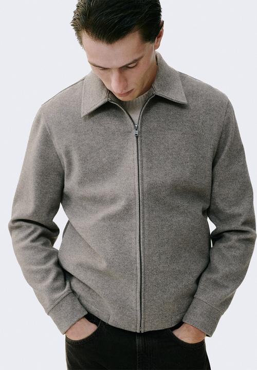 MANGO - Sudadera Blouson - Light-Brown
