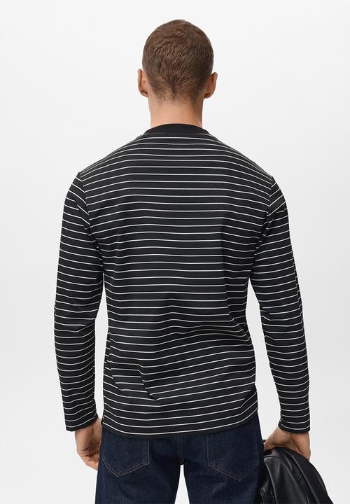 MANGO - Camiseta Marinier - Black