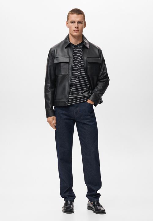 MANGO - Camiseta Marinier - Black