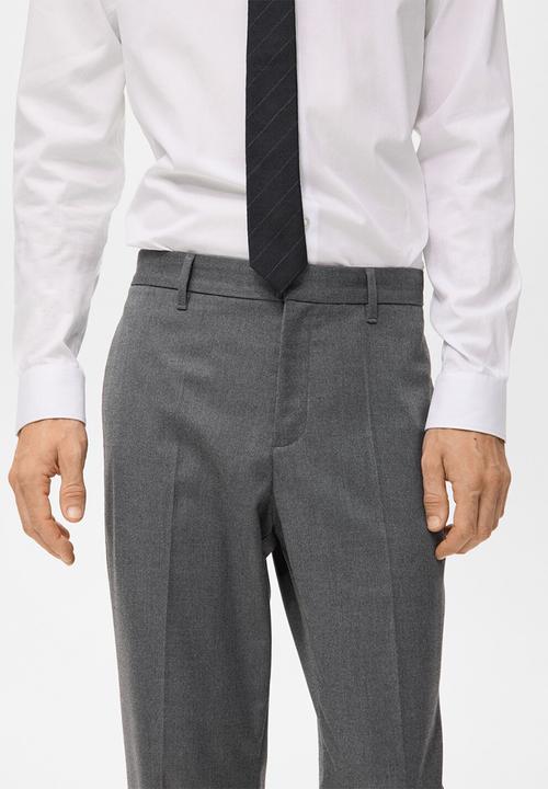 MANGO - Pantalon Dover - Grey