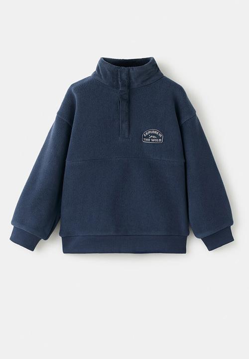 MANGO - Sweatshirt POLAR - Navy