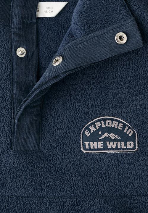 MANGO - Sweatshirt POLAR - Navy