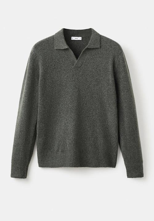 MANGO - Polo Oreo - Dark Green