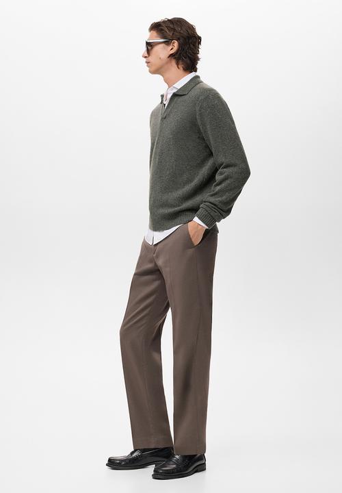 MANGO - Polo Oreo - Dark Green