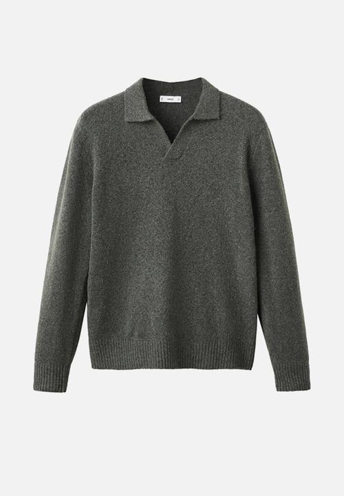 MANGO - Polo Oreo - Dark Green