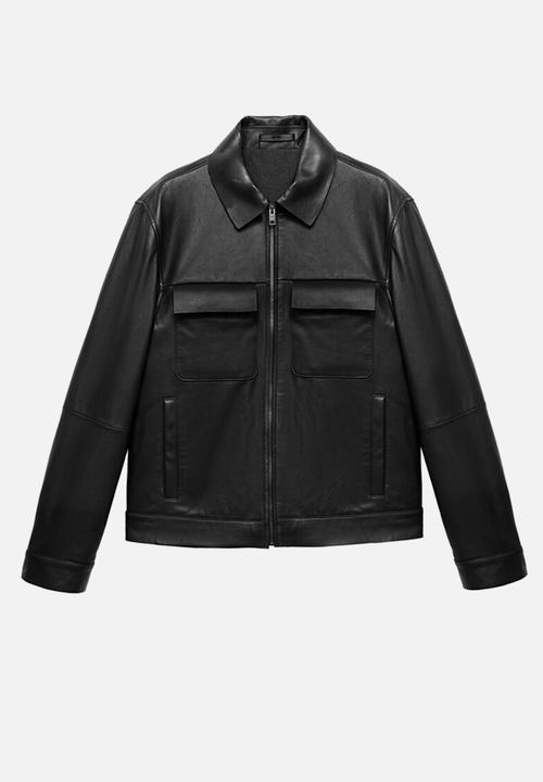 MANGO - Cazadora Fabio - Black