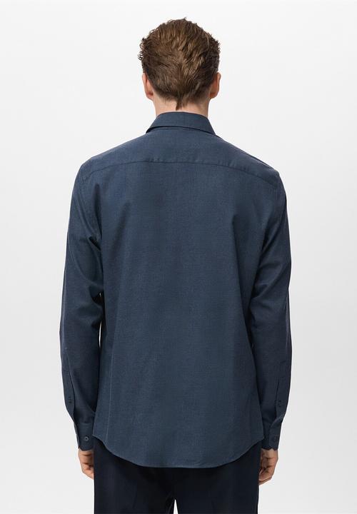 MANGO - Camisa Veira - Navy