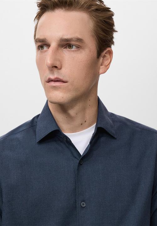 MANGO - Camisa Veira - Navy