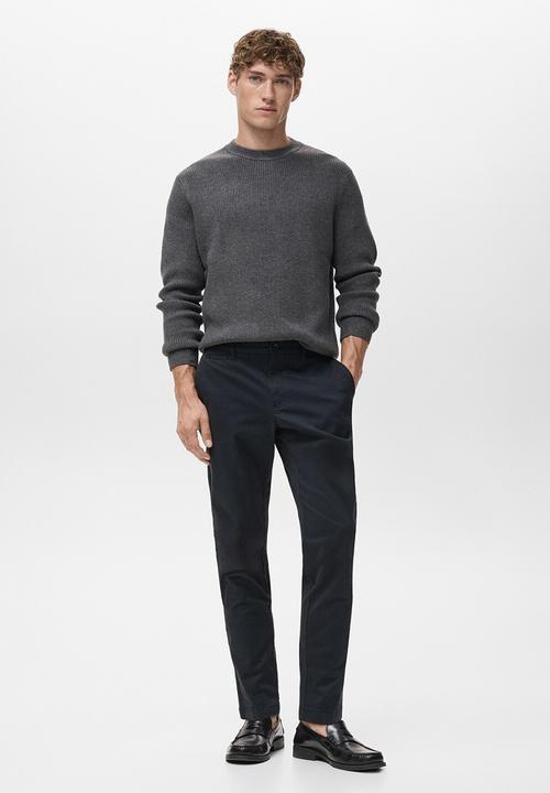 MANGO - Pantalon Prato - Navy