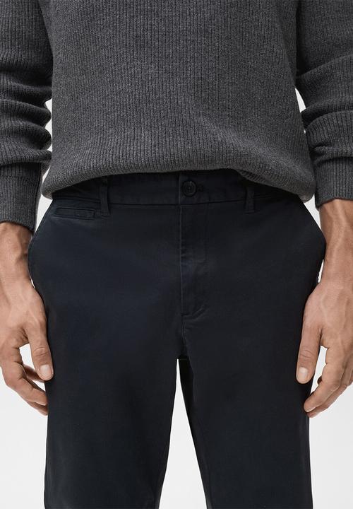 MANGO - Pantalon Prato - Navy